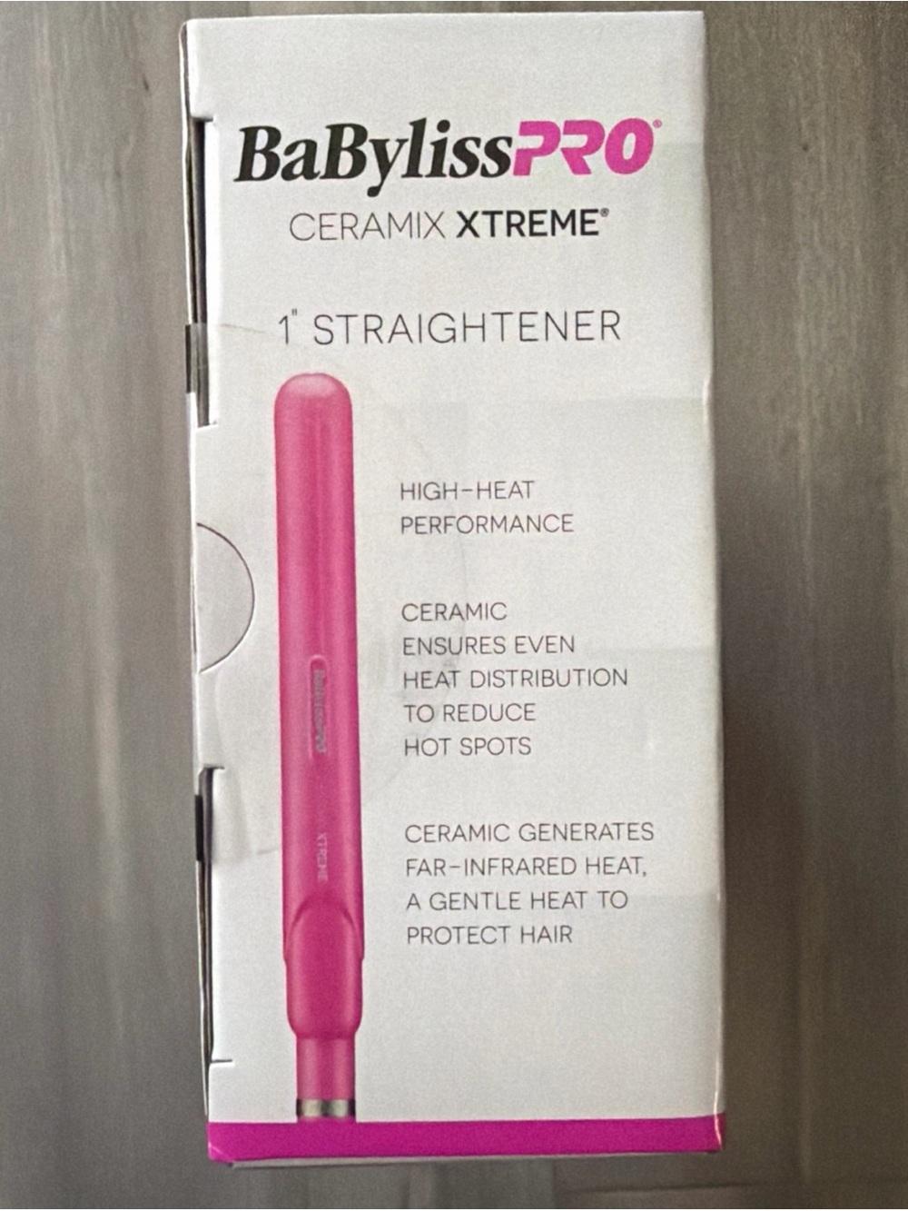 BaByliss PRO Ceramix Xtreme Ceramic Straightener Flat Iron Pink 450°F NEW - Picture 7 of 7